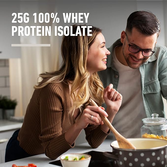 Isopure Zero Carb 100% Pure Whey Isolate Protein Powder, Gluten Free, with Vitamins, Cookies & Cream, 25g Protein Per Serving, 7.5 Lbs, 110 Servings (Packaging May Vary)