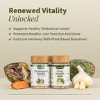 Snap Supplements Liver Health & Cholesterol Health Supplement Bundle with Milk Thistle, Resveratrol, Dandelion to Support Liver, Digestive and Metabolic Health, 60 Capsules Each (30-Day Supply)