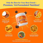 Dr Jay's Romps Dog Multivitamin Chews - Collagen Type II for Joint, Skin & Coat Support - Daily Dog Vitamins & Supplements for Immune & Digestion Health - Soft Chews for All Life Stages - 30 Count