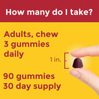 Nature Made Advanced Multivitamin Gummies for Adults, Women's and Men's Multivitamin Gummies with Magnesium Citrate, Calcium & B Vitamins, Daily Support, 90 Gummies, 30 Day Supply