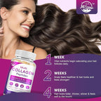 Multi Collagen Peptides Softgel - Type I, II, III, V, X - Hydrolyzed Collagen Peptides with Biotin, Vitamin C, Hyaluronic Acid, Supports Skin Hair Nail, Grass-Fed, Non-GMO, 60 Softgel, 1 Pack