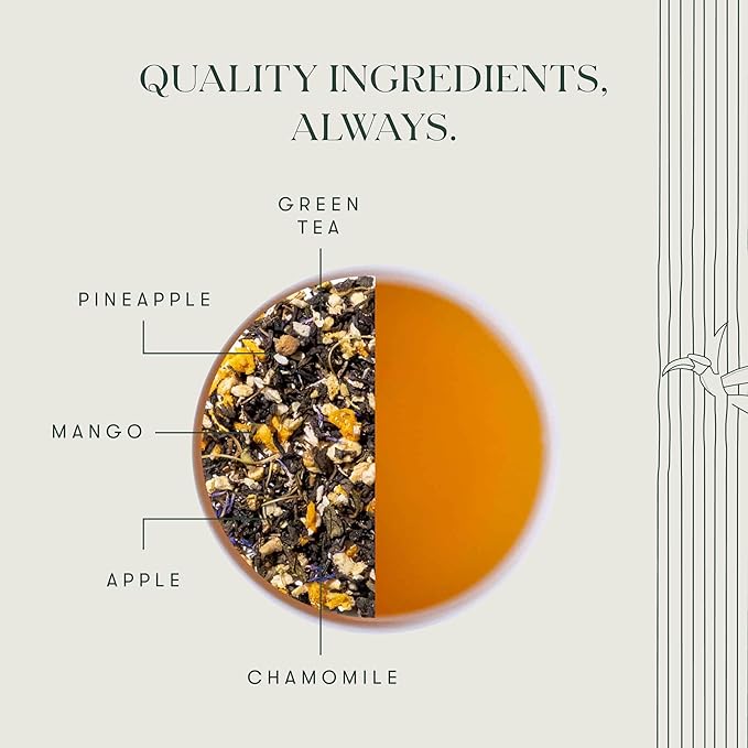 Luxmi Estates - Mango Passionfruit Darjeeling Green Tea, 25 Tea Bags (50g/1.76oz), 100% biodegradable Tea Bags