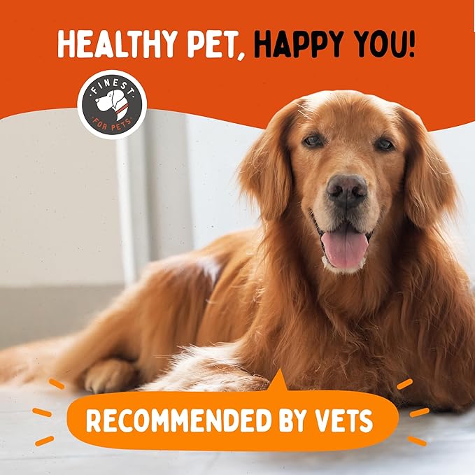 Liquid Glucosamine for Dogs with Chondroitin, MSM & Hyaluronic Acid (16oz). Hip & Joint Supplement Supports Better Mobility & Promotes New Cartilage. Eases Joint Stiffness. Rejenease, Made in USA