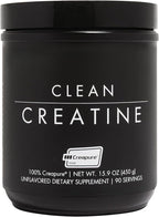 CLEAN Creatine - 100% Creapure® Creatine Monohydrate Powder for Muscle Health, Performance and Cognitive Support | 3rd Party Certified by NSF | 90 Servings | Unflavored | Vegan, Keto, and Gluten-Free