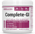 PEScience Complete-GI Gut Health Powder, Probiotics for Women and Men, Digestive Enzymes, Prebiotic Fiber, L-Glutamine, Pepzin GI Zinc Carnosine - Unflavored, 30 Servings