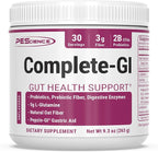 PEScience Complete-GI Gut Health Powder, Probiotics for Women and Men, Digestive Enzymes, Prebiotic Fiber, L-Glutamine, Pepzin GI Zinc Carnosine - Unflavored, 30 Servings