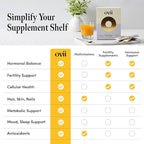 Ovii Ovarian Support for Women: Hormonal & Metabolic Balance - 40:1 Myo-Inositol + Reducose® + Vitamin D + Biotin - Supports Cycle Regularity & Healthy Ovulation & Healthy Metabolism, 30 Ct