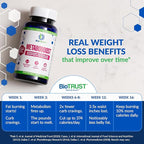 BioTrust MetaboBoost Weight Loss Supplement – Appetite Suppressant | Calorie Fat Burner | Metabolism Booster – Clinically-Studied Diet Pills with Berberine for Holistic WeightLoss Support- 60 Capsules
