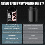 NutraBio 100% Whey Protein Isolate Protein Powder, 25g Protein with Complete Amino Acid Profile, Non-GMO, Soy & Gluten Free, Low Carb, Low Calorie Whey Protein Powder, Strawberry Ice Cream, 2 Lbs