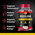 Vigorlong Gummies - Official VigorLongGummies for Men Premium Natural Support, Vigorlong Gummy Maximum Energy Advanced Support Formula for Overall Health & Wellness, 60 Gummies for 1 Month