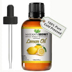 Pure Carrier and Essential Oils for Skin Care, Hair, Body Moisturizer for Face-Anti Aging Skin Care (Lemon Oil, 4oz)