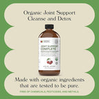 Complete Natural Products Joint Support Complete – 16 Fl Oz Organic Liquid Joint Supplement with Glucosamine Chondroitin MSM – Natural Uric Acid Cleanse & Herbal Joint Health Support for Mobility