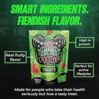 FitFiend High Protein Gummies, 16g of Protein Gummy Snacks for Adults, Healthy Snack Gummy Bears Candy Alternative Gummys for Post Workout Muscle Recovery Women Men - Watermelon Lime