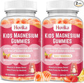 Magnesium Glycinate Gummies for Kids: Calm Magnesium Supplement for Kids & Adults with Zinc Citrate, GABA, Chamomile, Vitamin B6 & C - Sleep, Relaxation & Focus, Strawberry & Banana Flavor 120ct