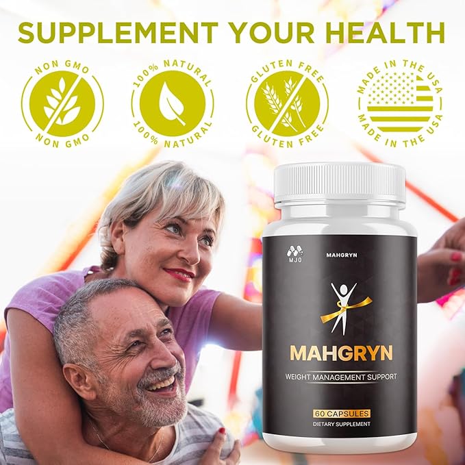 Mahgryn Capsules, Official Mahgryn Pills with All Natural Ingredients, Advanced Overall Health and Wellness Vitamin Supplement Formula for Maximum Strength Multivitamin Support (60 Capsules)