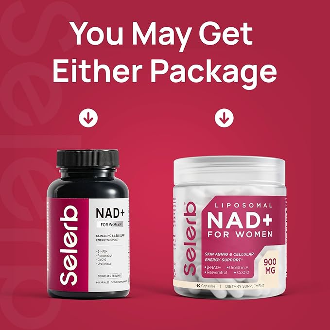NAD+ Supplement for Women - NMN Alternative with β-NAD+, Trans-Resveratrol, CoQ10, D-Ribose - Promotes Cellular Renewal, Energy, and Radiant Skin Health - 2 Packs Advanced (Packaging May Vary)