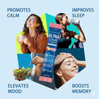 Loroc'e UltraCalm Super Cortisol Reducer Drink, Magnesium Glycinate (30 Servings), L-theanine, Ashwagandha, Vitamin D, No Sugar, Raspberry Lemonade Sleep Aid Powder