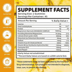 Magnesium Glycinate Gummies 1000mg with Magnesium L-Threonate,Chelated Magnesium Potassium Complex Supplement with VitD, B6, CoQ10, Calcium,Supports for Memory, Calm, Mood-180 Mango Pineapple Gummies
