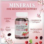 Menopause Supplements for Women Gummies - Complete Natural Mild Hot Flashes & Night Sweats Support, 16 in 1 Multi-Benefit Female Menopause Relief Gummy, Support for Balance & Energy - 60 Gummies