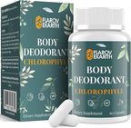 Women's Body Deodorizing Supplement – Chlorophyll Capsules for Body Odor, Fresh Breath & Gut Detox, for Social Confidence – Vegan with Matcha Green Tea, Apple Cider Vinegar (60 Caps)
