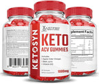 Justified Laboratories (2 Pack Ketosyn Keto ACV Gummies Advanced Formula 1000MG Ketosyn Keto Gummies Apple Cider Vinegar Formulated with Pomegranate Beet Juice Powder B12 Vegan Non GMO 120 Gummys