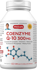 ANDREW LESSMAN Coenzyme Q-10 300 mg 240 Capsules - Essential for Energy Production and Optimum Key Organ Function, Anti-Oxidant Support, Depleted by Aging, Plus B-Complex. Easy to Swallow Capsules