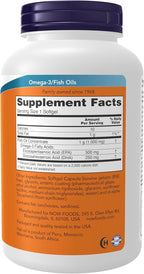 NOW Foods Supplements, Ultra Omega-3 Molecularly Distilled and Enteric Coated, 180 Softgels