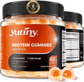 Whey Protein Gummies with BCAA 2:1:1, 10g Protein per Serving for Men & Women, Low Calorie, Sugar Free, Orange Flavor, 120 Count