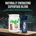 Vega Protein and Greens Protein Powder, Berry - 20g Plant Based Protein Plus Veggies, Vegan, Non GMO, Pea Protein for Women and Men, 1.2 lbs (Packaging May Vary)