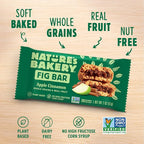 Nature’s Bakery Whole Wheat Fig Bars, Apple Cinnamon, Real Fruit, Vegan, Non-GMO, Snack bar, 6 Count (Pack of 6)