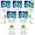Aloe Cadabra Natural Water-Based Personal Lubricant, Organic Aloe Lube for Men, Women, and Couples, pH Balanced (Unscented 2.5 Ounces, 5 Pack)