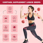 (2 Pack) Cortisol Liquid Drops for Women - Balanced Cortisol, Hormone Balance Support, Cortisol Supplements for Women with Magnesium Complex, Rhodiola Rosea, Ashwagandha, Sugar-Free, 1 Fl Oz