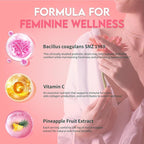 Premium Feminine Balance Gummies for Women – Pineapple Flavor – pH Balance, Immune & Digestive Support – Vegan, Gluten-Free – 60 Gummies (30-Day Supply)