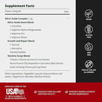 Snap Supplements Nitric Oxide Booster Pre Workout, Muscle Builder - L Arginine, L Citrulline 1500mg Formula, Tribulus Extract & Panax Ginseng, Strength & Endurance (90 Capsules)