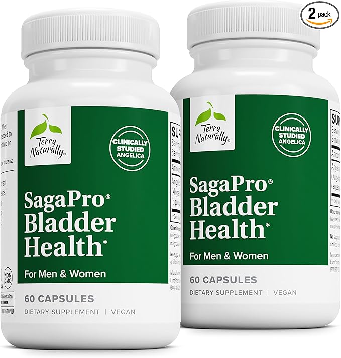 Terry Naturally SagePro Bladder - Bladder Support Supplement - Dietary Supplement with Angelica Leaf Extract - Vegan Capsules to Aid Urinary Tract Function & Health - 60 Capsules (Pack of 2)
