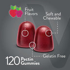 Viteey Prebiotic Fiber Gummies for Adults, 5g - Gut Health & Digestive Soluble Fiber Supplement Gummies - Zero Sugar Added, Vegan, Gluten-Free - 120 Count