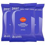 Lume Acidified Deodorant Wipes - 24 Hour Odor Control - Whole Body Deodorant Wipes - Aluminum Free, Baking Soda Free, Skin Loving - Flushable - 15 Count - 3 Pack (Soft Powder)