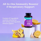 Further Food Ultimate Immune Support Capsules with Vitamins C, D, E & Zinc – Natural Herbal Supplement with Antioxidants for Immune & Respiratory Support, 120 Vegan Capsules