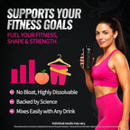 Creatine for Women – Supplement with Collagen & BCAA – Supports Muscle Development, Post-Workout Recovery, Skin Elasticity, Healthy Hair & Nail - (2 Pack x 30 Servings, Unflavored)