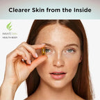 Clear Skin Acne Vitamin Gel Capsules with Evening Primrose Oil, Vitamin A, D (D3) & E | All Natural Complexion Supplement | 60 Count Softgel Capsules