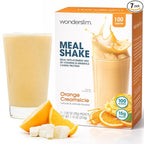 WonderSlim Meal Replacement Shake, Orange Creamsicle, 15g Protein, 25 Vitamins & Minerals, Gluten Free, Low Carb (7ct)
