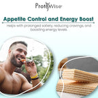 ProtiWise High Protein Wafers | Mocha | 15g Protein Per Serving, Low Carb, Low Sugar, High Fiber Snack | Gluten-Free, Keto-Friendly Diet for Hunger Control & Weight Loss | 5/Box