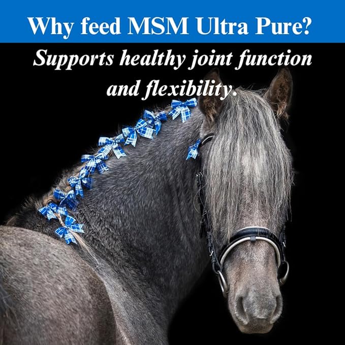 SU-PER MSM Ultra Pure Horse Joint Supplement - Helps Maintain Joint Mobility and Flexibility - 20 Pound, 30 Month Supply