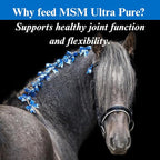 SU-PER MSM Ultra Pure Horse Joint Supplement - Helps Maintain Joint Mobility and Flexibility - 20 Pound, 30 Month Supply