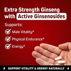 Herbtonics Korean Red Panax Ginseng 1500mg - Energy Supplement for Peak Performance, Focus & Vitality - High Potency Ginseng Root Extract - 240 Vegan Capsules