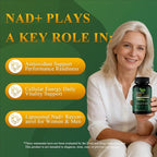 Liposomal NAD+ Supplement with Resveratrol, CoQ10 | Advanced Cellular Support, Nicotinamide Riboside NMN Replacement Premium Antioxidant & Energy