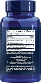 Life Extension Daily PMS Relief, Menstrual Comfort Supplement, PMS-Related Cramps, Lower Back discomfort, Mood, Ginger, Magnesium, B6, Gluten-Free, Non-GMO, 60 Capsules