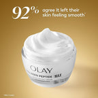 Olay Collagen Peptide Face Moisturizer,Firming Cream for Women,Fragrance-Free,Non-Greasy-Hydrating,Anti-Aging,Anti-Wrinkle,Smoothing of Fine Lines,Tightening Skin Care-Niacinamide,1.7 Oz,(Pack of 2)