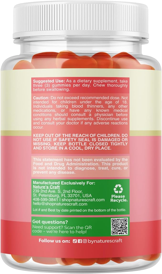 Natures Craft Vegan Prenatal Gummies for Women - Gummy Prenatal Vitamins for Women with Iron Folic Acid and Superfruit Blend - Chewable Vitamins Gummy Formula (Pineapple Mango) - 120 Count