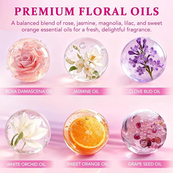 Body Deodorizing Supplement for Women – Body Odor Eliminator for Women & Internal Deodorant Pills for Daily Freshness Support with 5-Flower Essential Oil Blend – Grapeseed Oil Base, 120 Softgels
